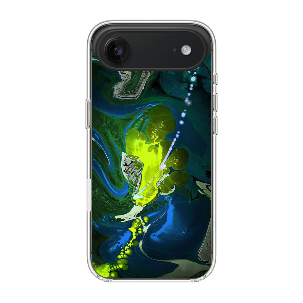 Abstract Green Blue Art iPhone Air Case