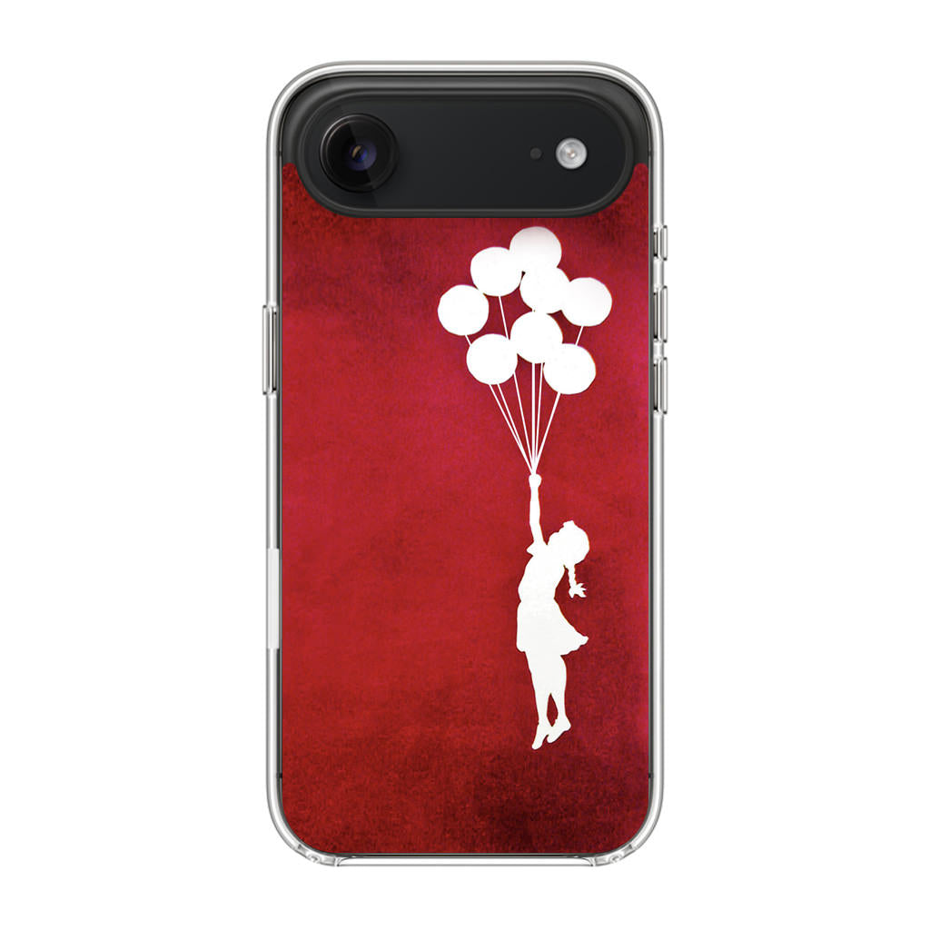Banksy Girl With Balloons Red iPhone Air Case