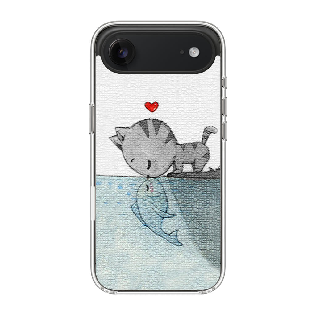 Cat Fish Kisses iPhone Air Case