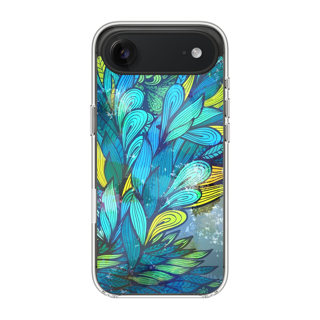 Colorful Art in Blue iPhone Air Case
