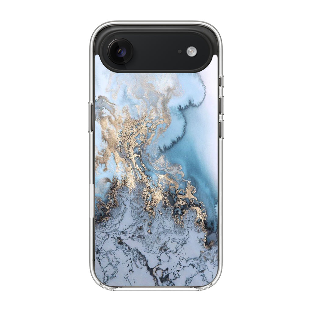 Golden Azure Marble iPhone Air Case