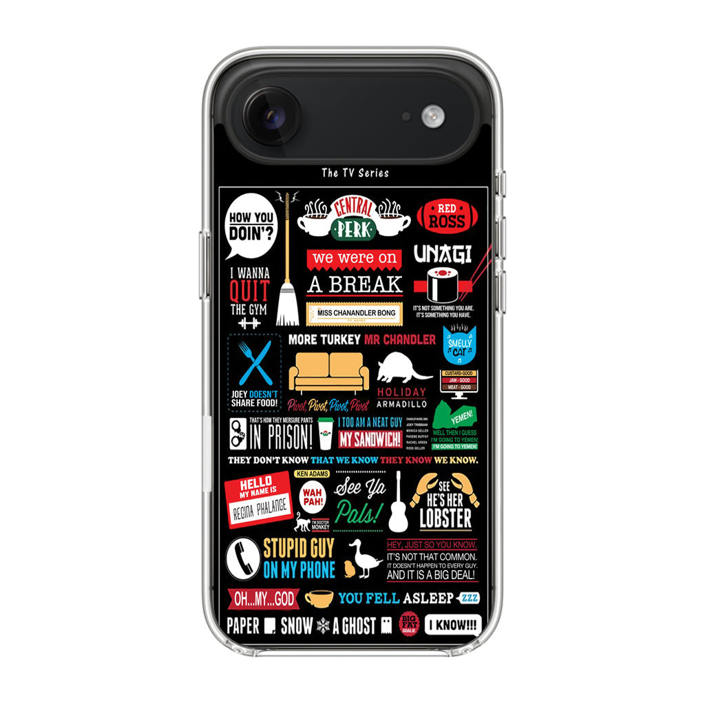 Friends TV Show Quotes Poster iPhone Air Case