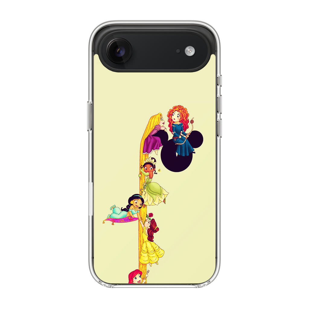 Princesses Climbing Rapunzel's Hair iPhone Air Case