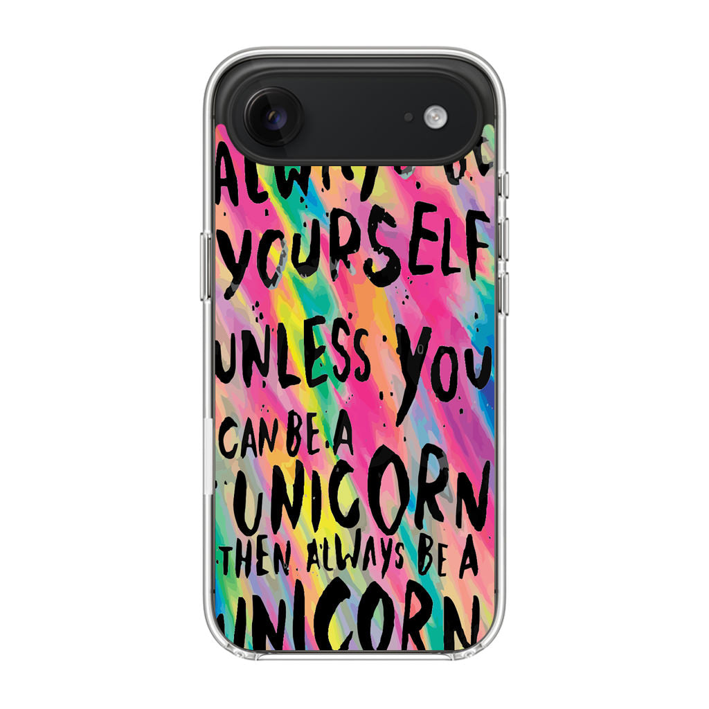 Rainbow Unicorn Quote iPhone Air Case