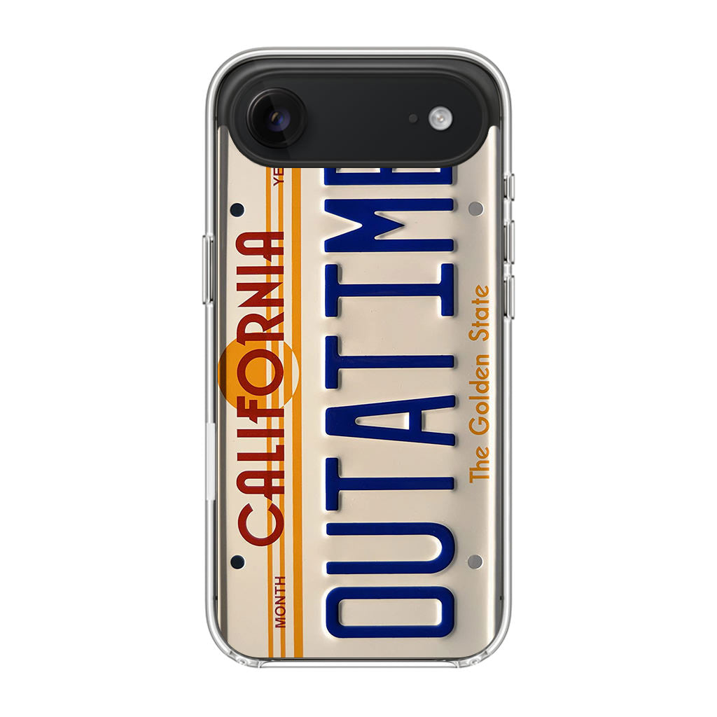 Back to the Future License Plate Outatime iPhone Air Case