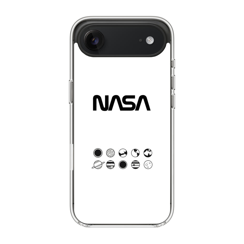 NASA Minimalist White iPhone Air Case
