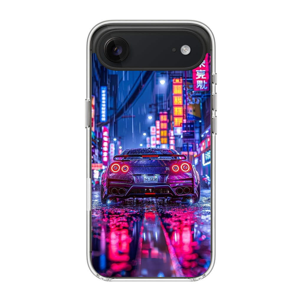 Neon Midnight Drift Tokyo Rain iPhone Air Case