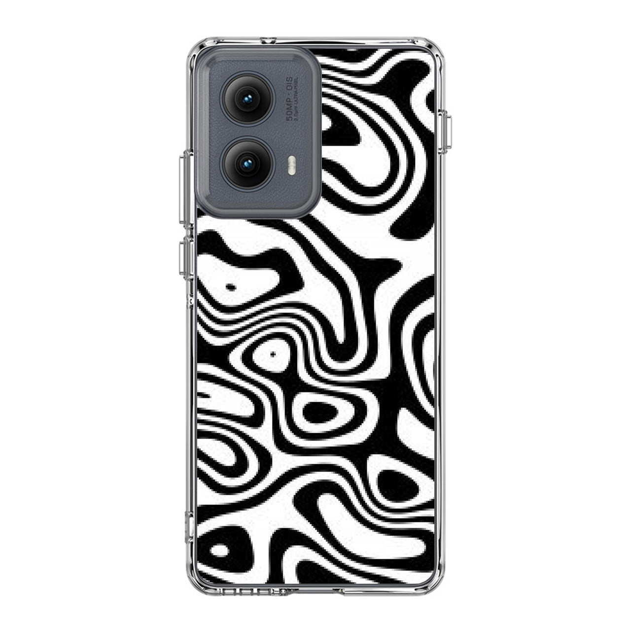 Abstract Black and White Background Motorola Edge 2024 Case