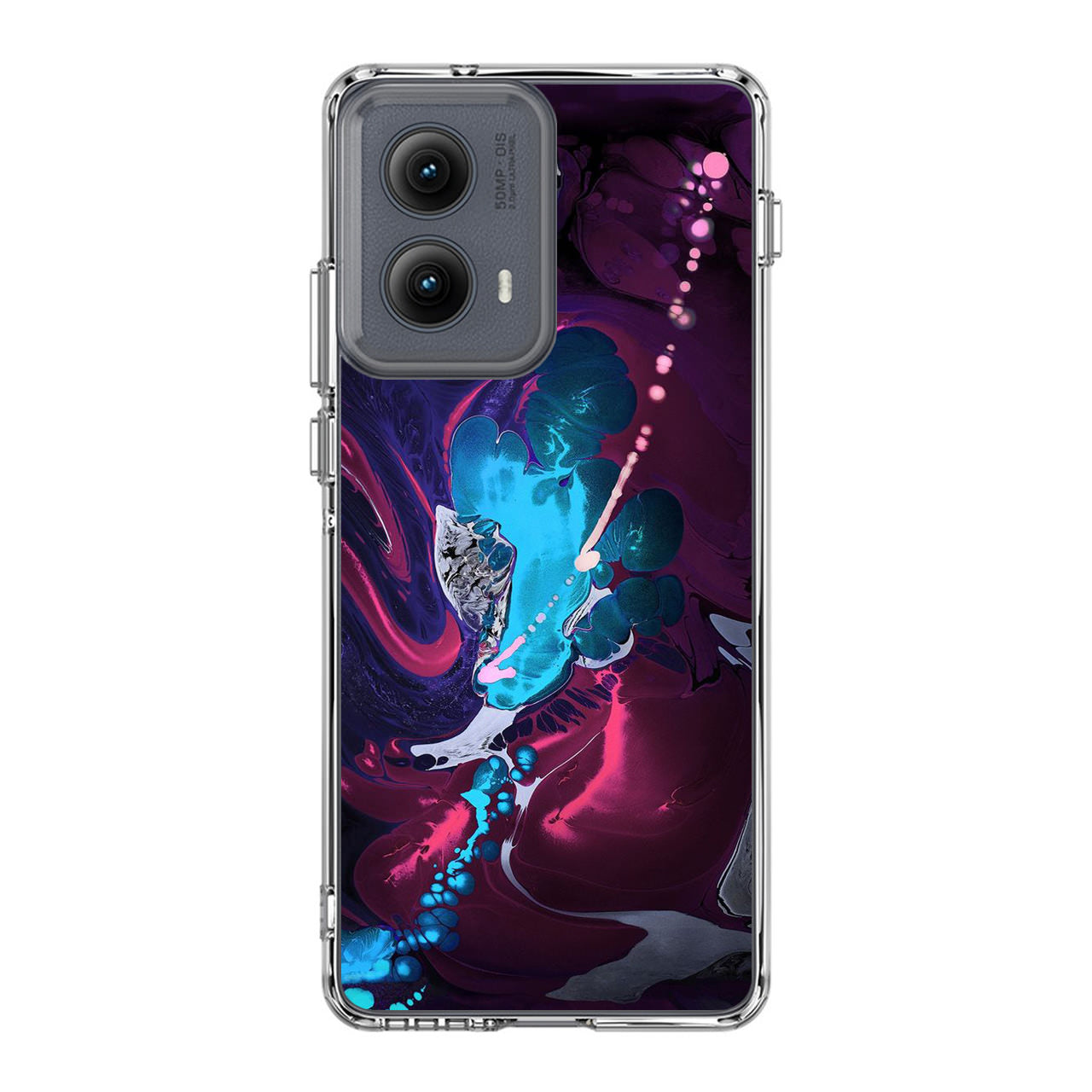 Abstract Purple Blue Art Motorola Edge 2024 Case