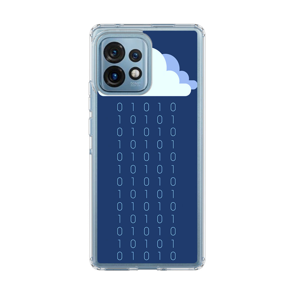 Abstract Binary Minimalist Motorola Edge Plus 2023 Case