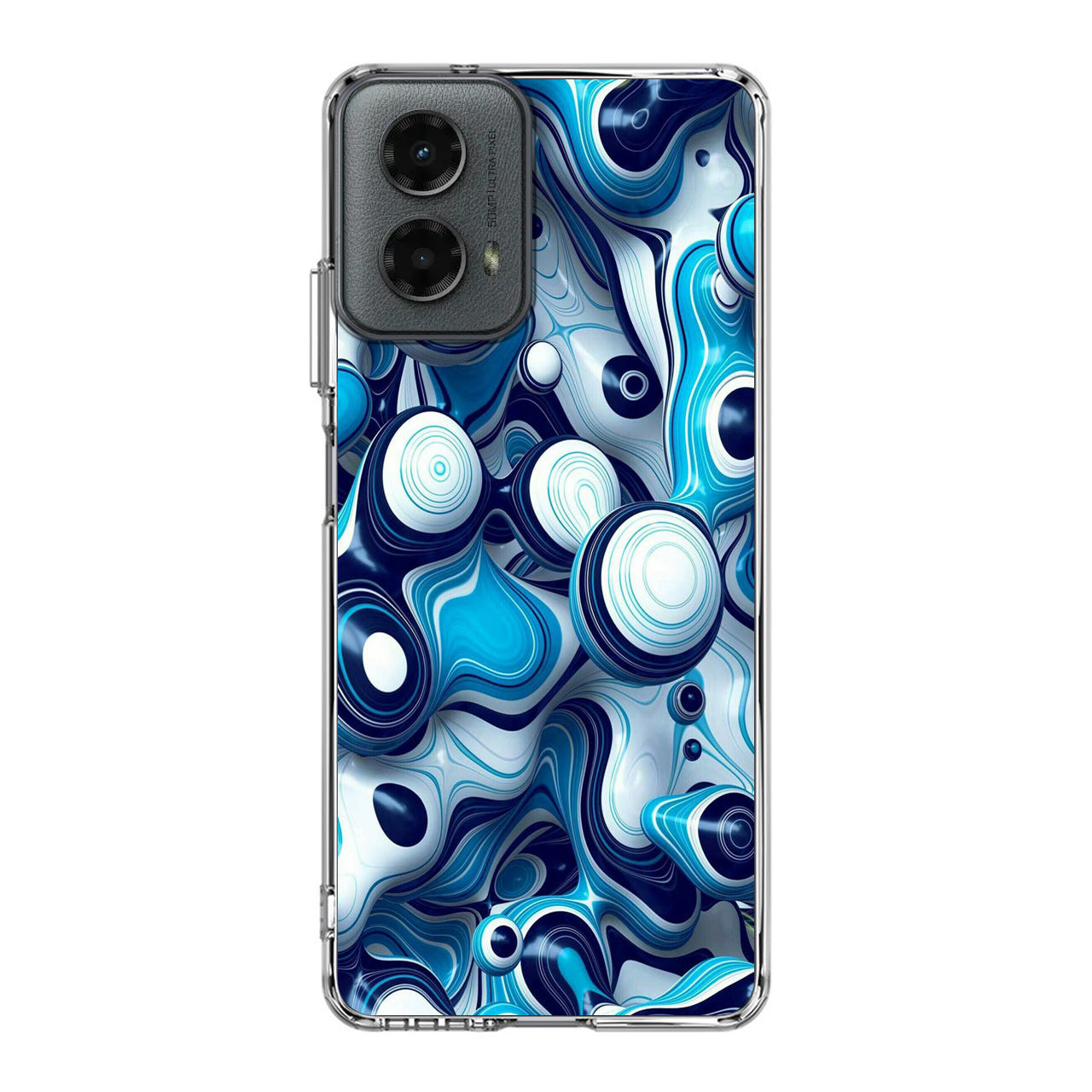 Abstract Art All Blue Motorola Moto G 5G 2024 Case