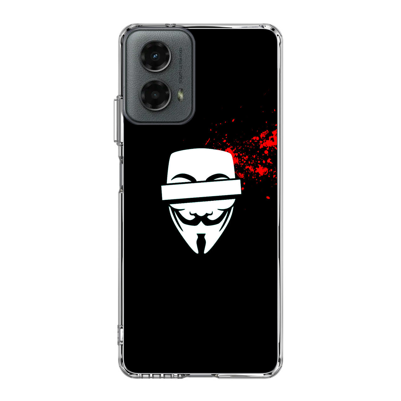 Anonymous Blood Splashes Motorola Moto G 5G 2024 Case