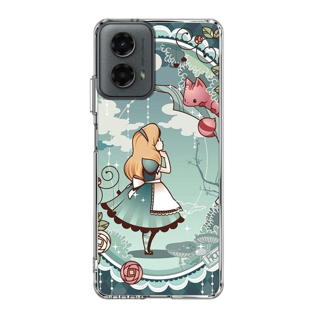 Alice And Cheshire Cat Poster Motorola Moto G 5G 2024 Case