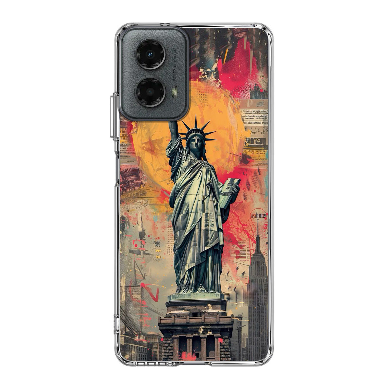 Canvas Art Statue of Liberty Motorola Moto G 5G 2024 Case