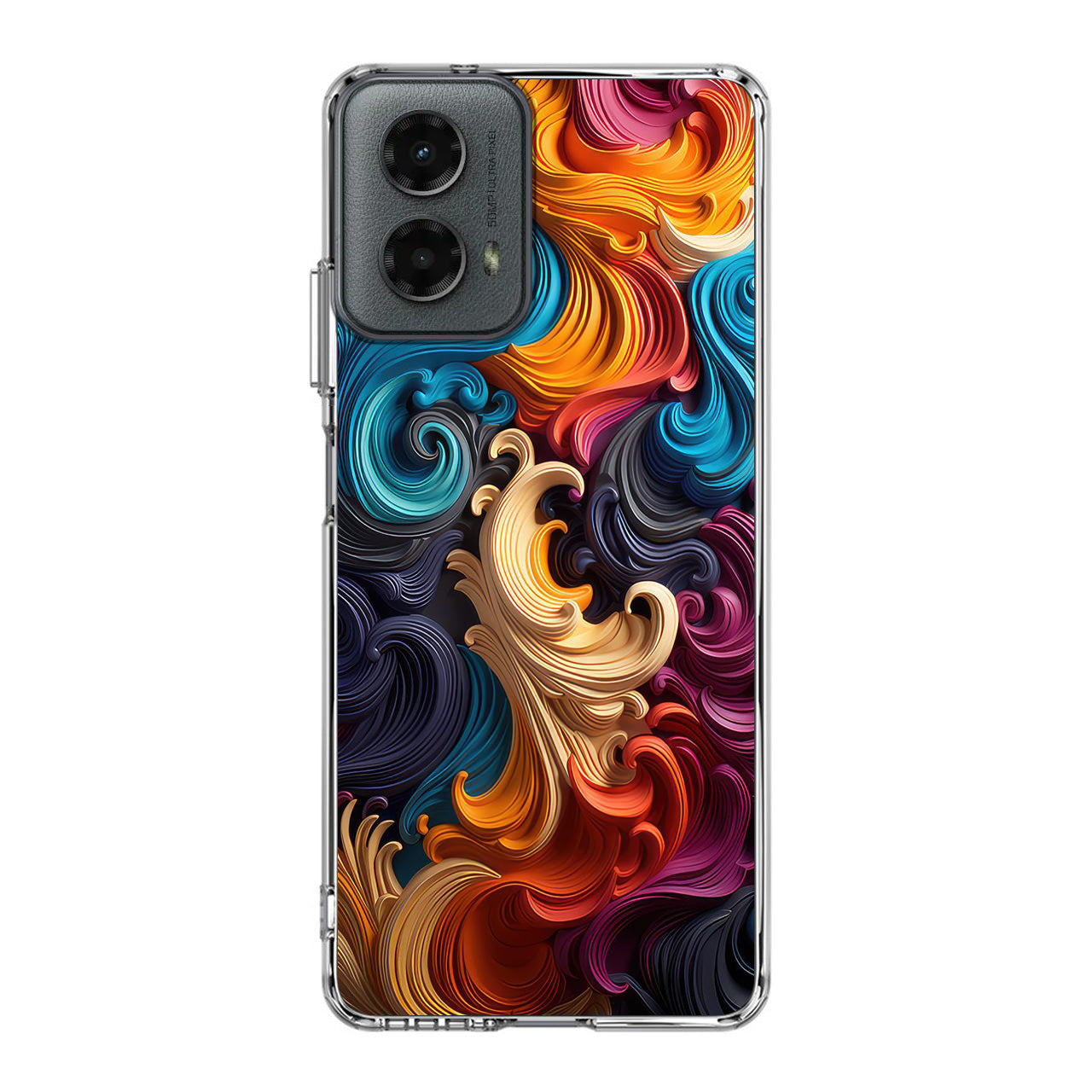 The Dance of Abstract Waves Motorola Moto G 5G 2024 Case