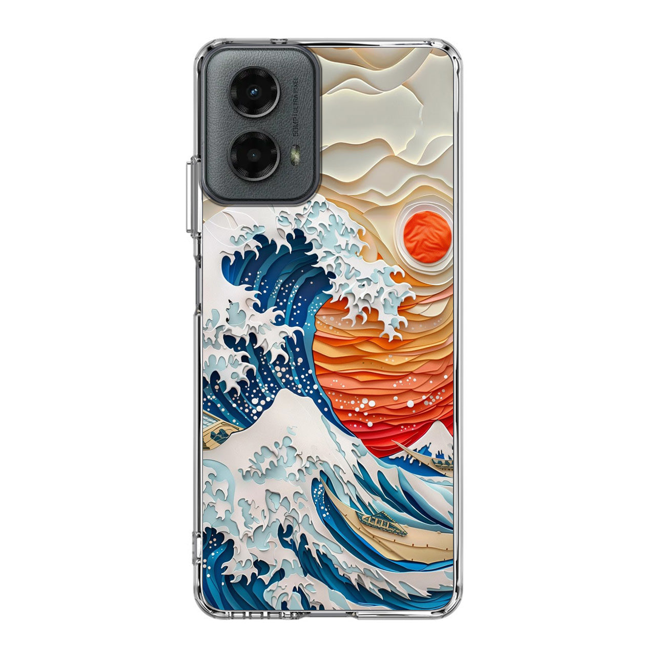 The Great Wave Off Paper Art Motorola Moto G 5G 2024 Case