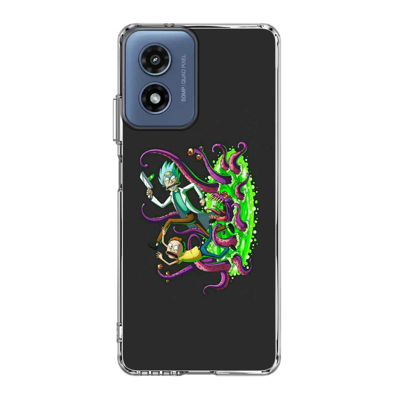 Rick And Morty Pass Through The Portal Motorola Moto G Play 2024 Case