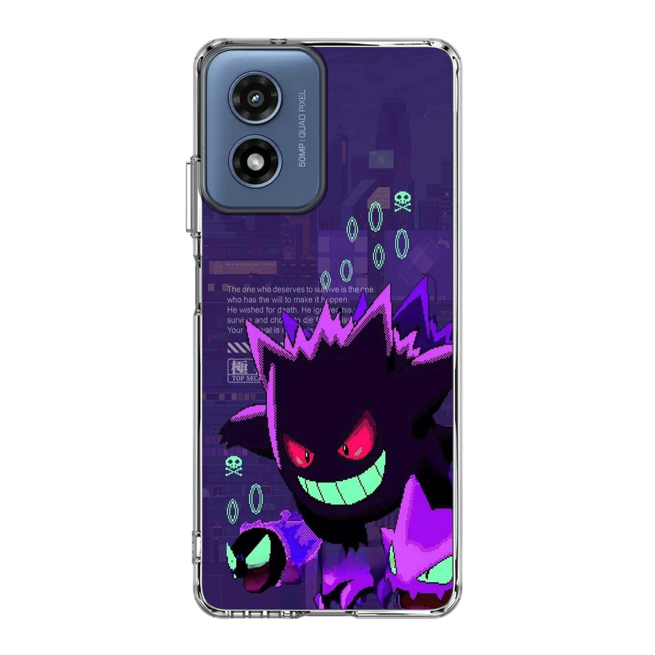 Gengar Pixel Art Motorola Moto G Play 2024 Case