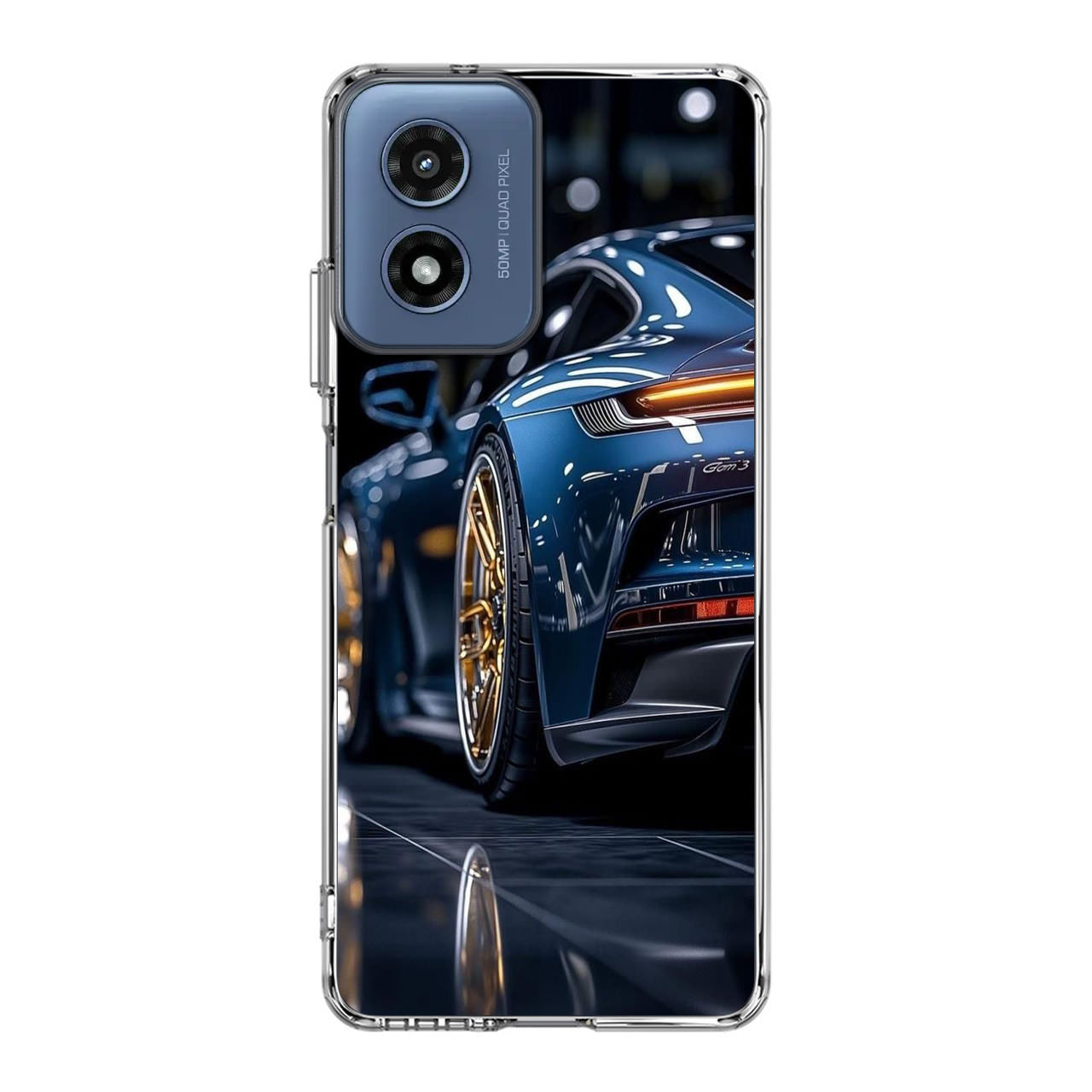 Velvet Thunder Elegance on Wheels Motorola Moto G Play 2024 Case