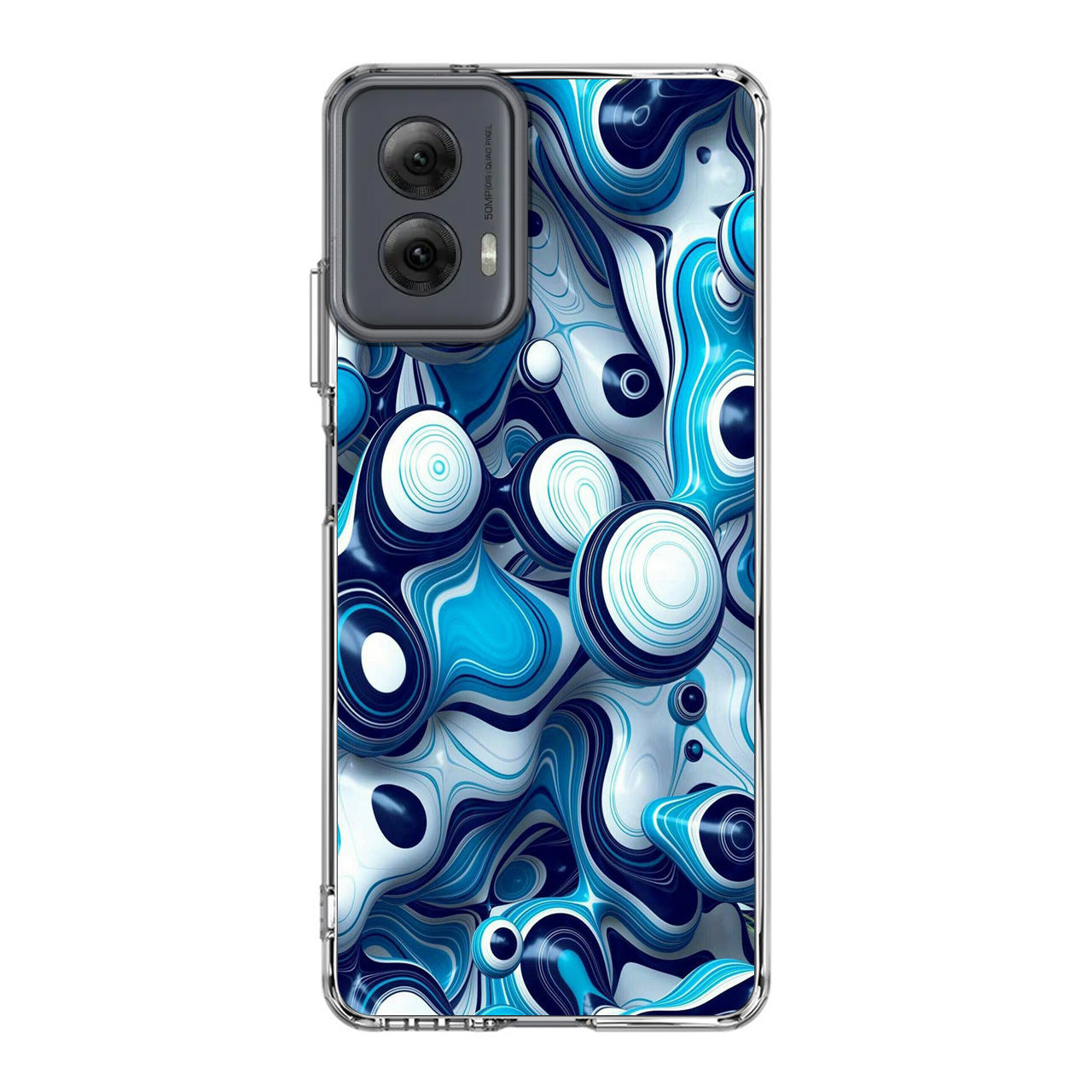 Abstract Art All Blue Motorola Moto G Power 5G 2024 Case