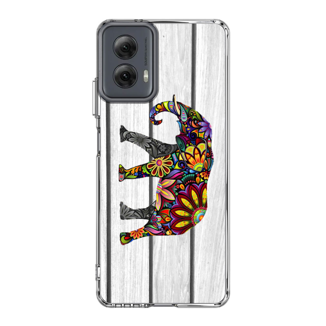 Colorful Elephant Flower Motorola Moto G Power 5G 2024 Case