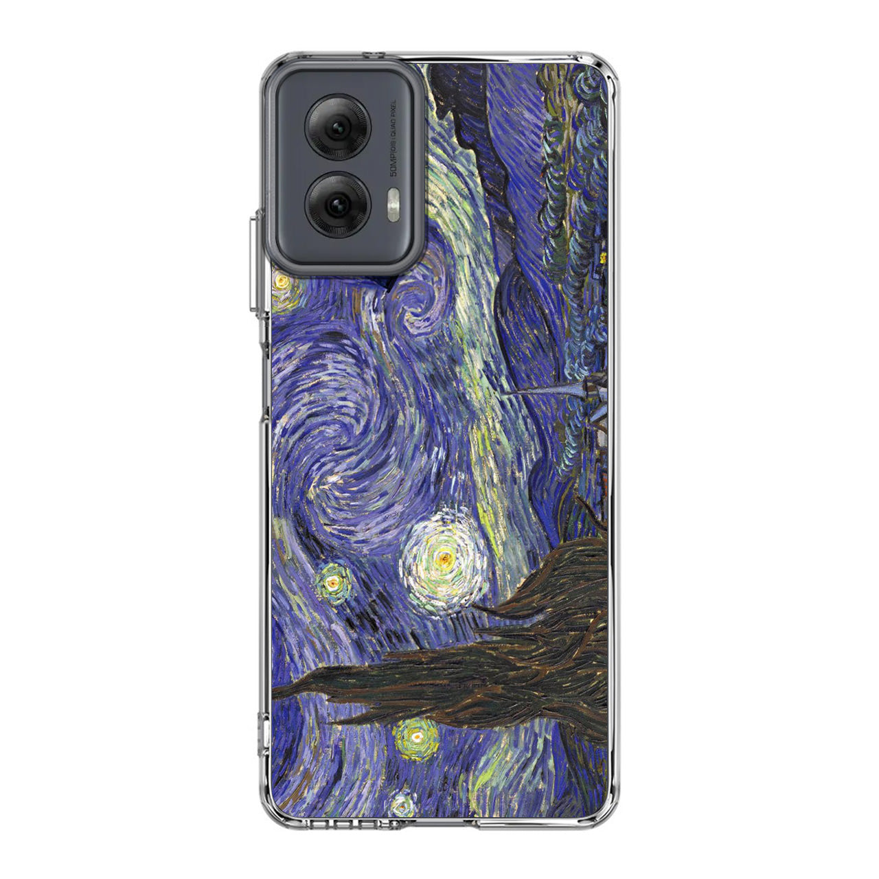 Dr Who Tardis In Van Gogh Starry Night Motorola Moto G Power 5G 2024 Case