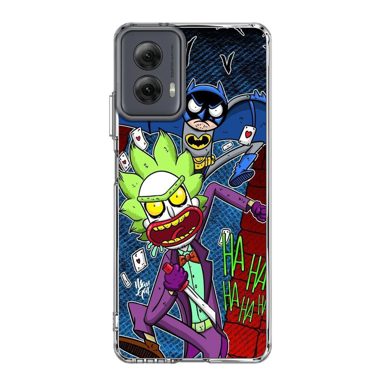 Rick And Morty Bat And Joker Clown Motorola Moto G Power 5G 2024 Case