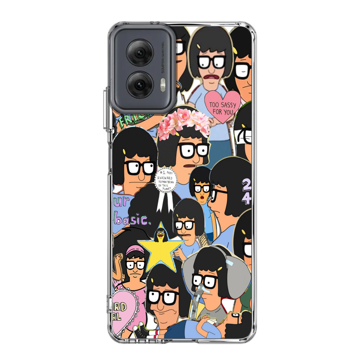 Tina Belcher Collage Motorola Moto G Power 5G 2024 Case