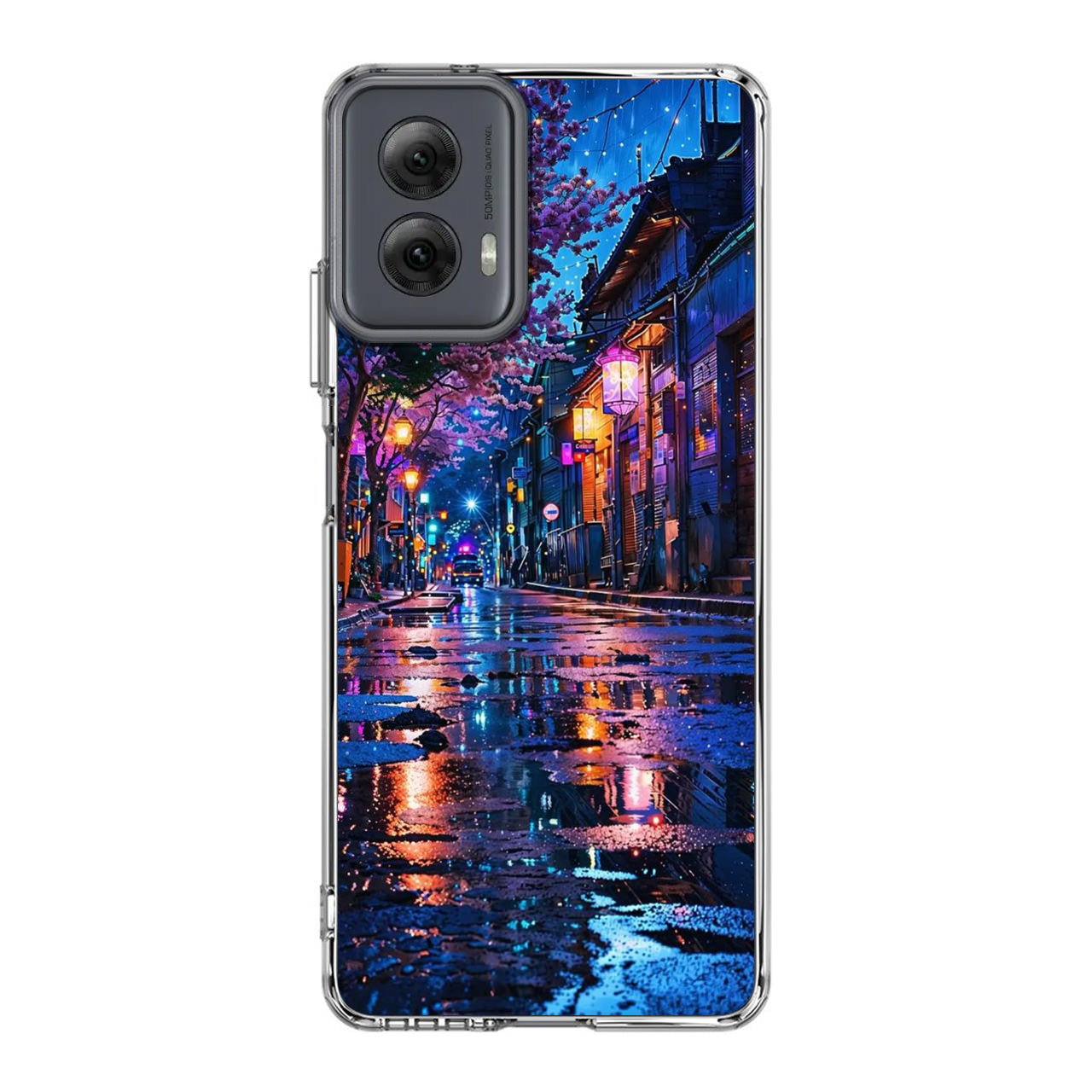 Midnight Sakura Glow Motorola Moto G Power 5G 2024 Case