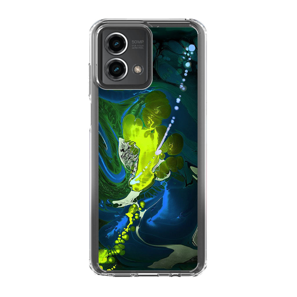 Abstract Green Blue Art Motorola Moto G Stylus 5G 2023 Case