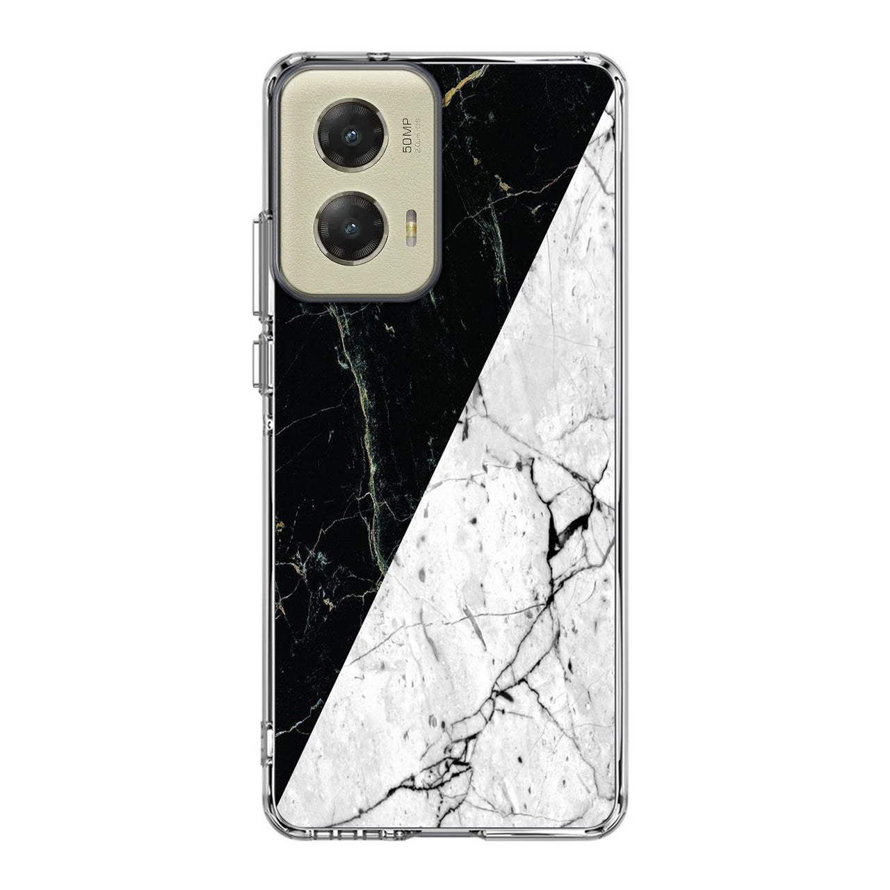 B&W Marble Motorola Moto G Stylus 5G 2024 Case