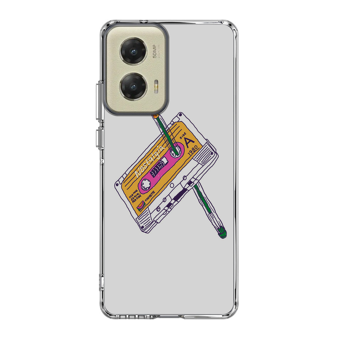 Cassete Tape Old Motorola Moto G Stylus 5G 2024 Case