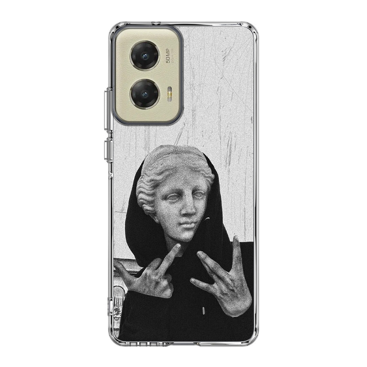 Greek Statue Wearing Hoodie Motorola Moto G Stylus 5G 2024 Case