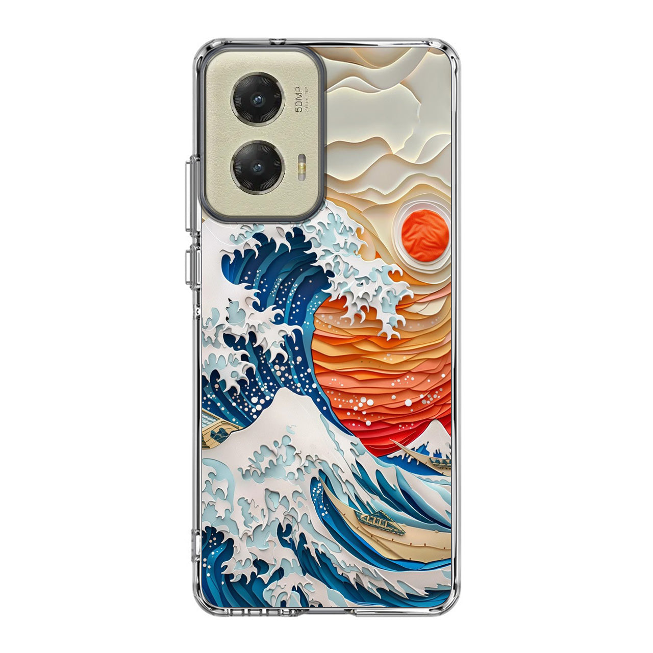 The Great Wave Off Paper Art Motorola Moto G Stylus 5G 2024 Case