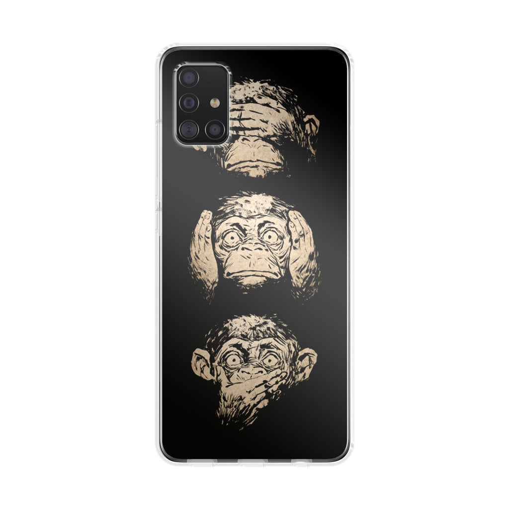 3 Wise Monkey Galaxy A51 / A71 Case