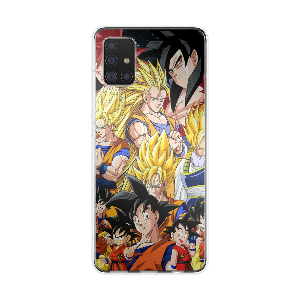 Dragon Ball Z Son Goku Transformation Galaxy A51 / A71 Case