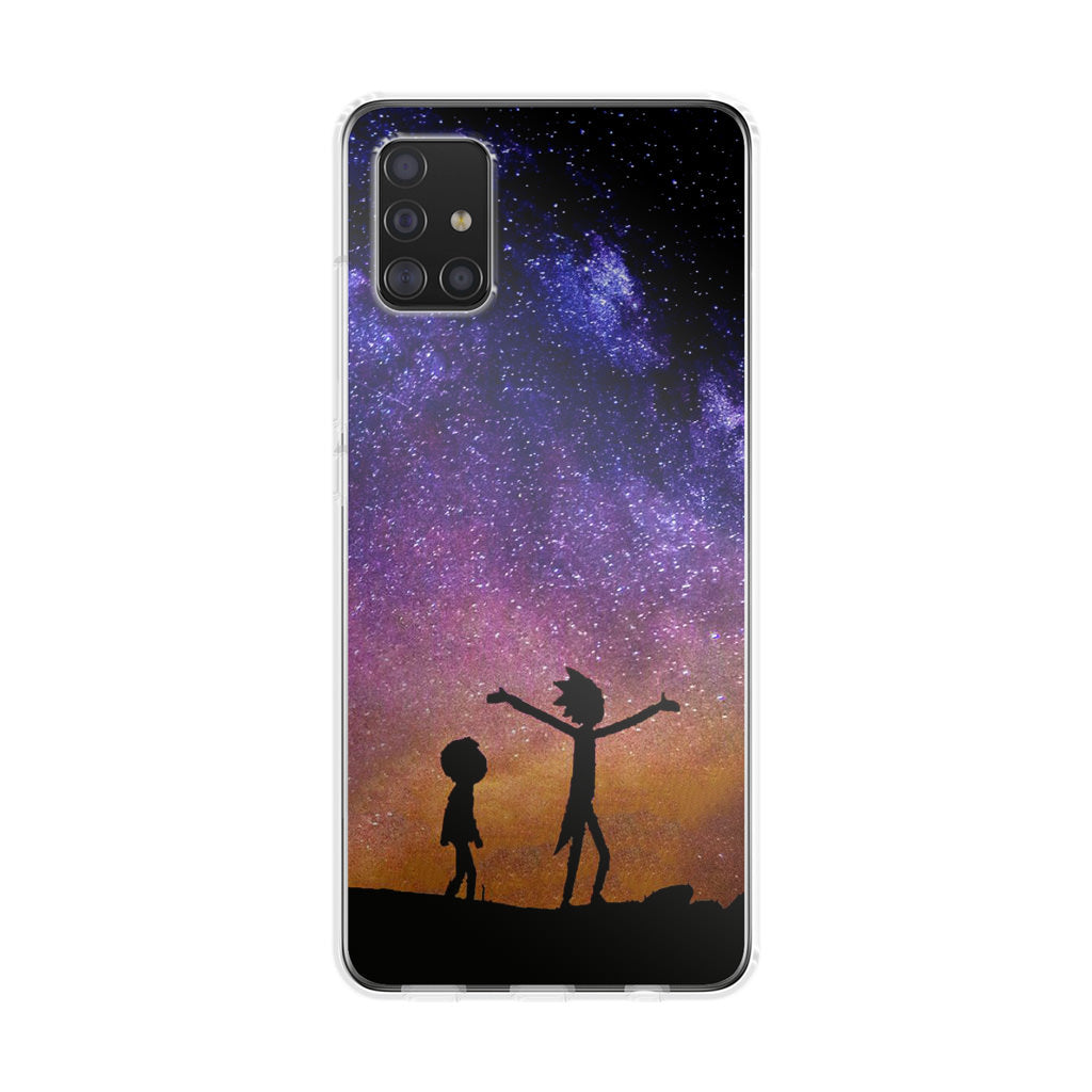 Rick And Morty Space Nebula Galaxy A51 / A71 Case