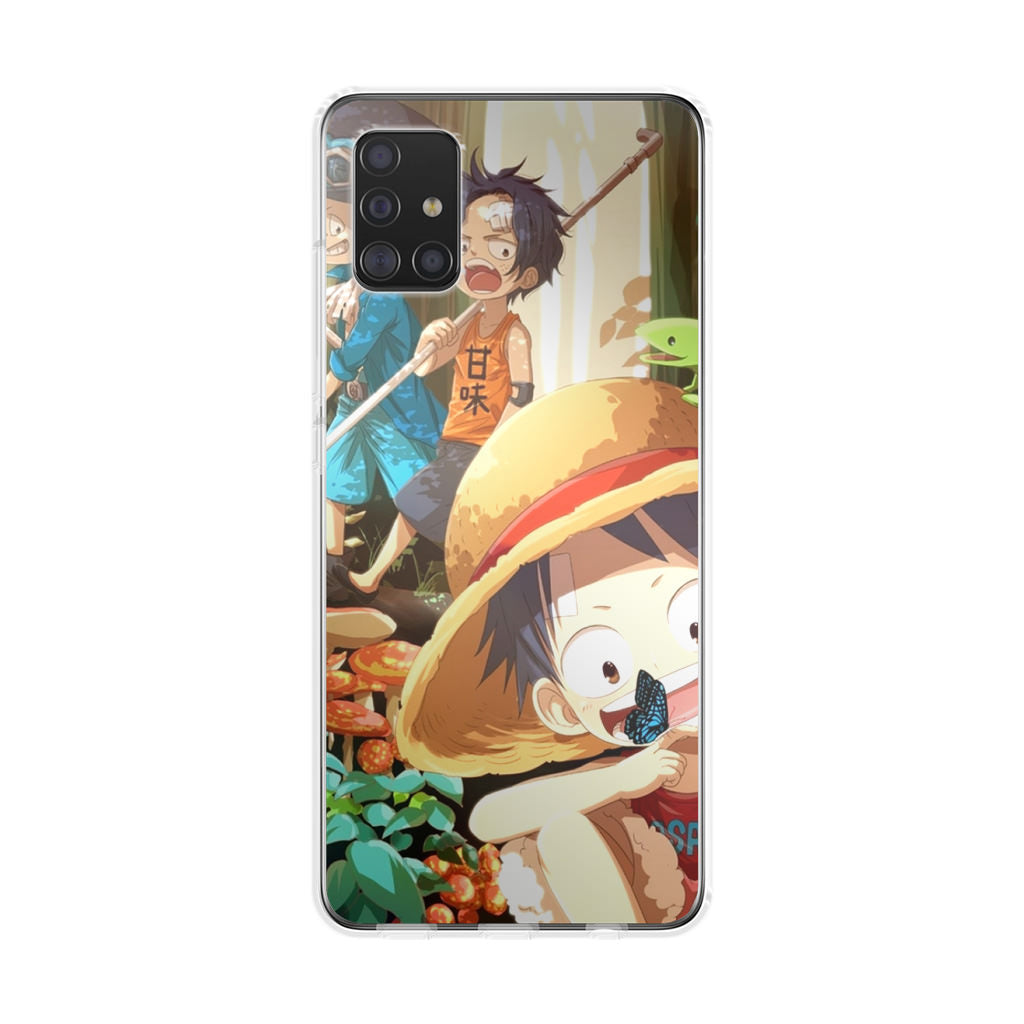 One Piece Little Sabo Ace Luffy Cute Galaxy A51 / A71 Case