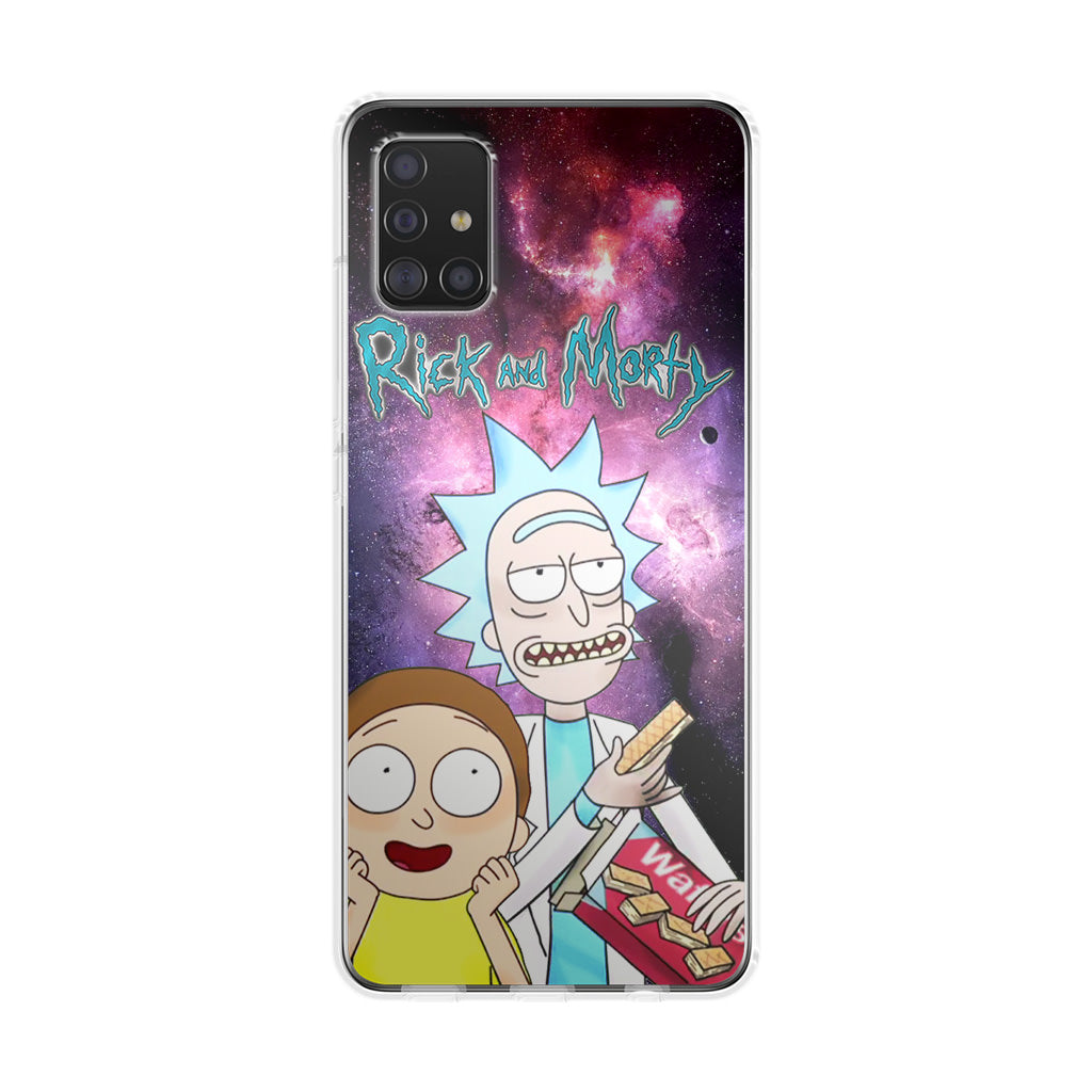 Rick And Morty Nebula Space Galaxy A51 / A71 Case