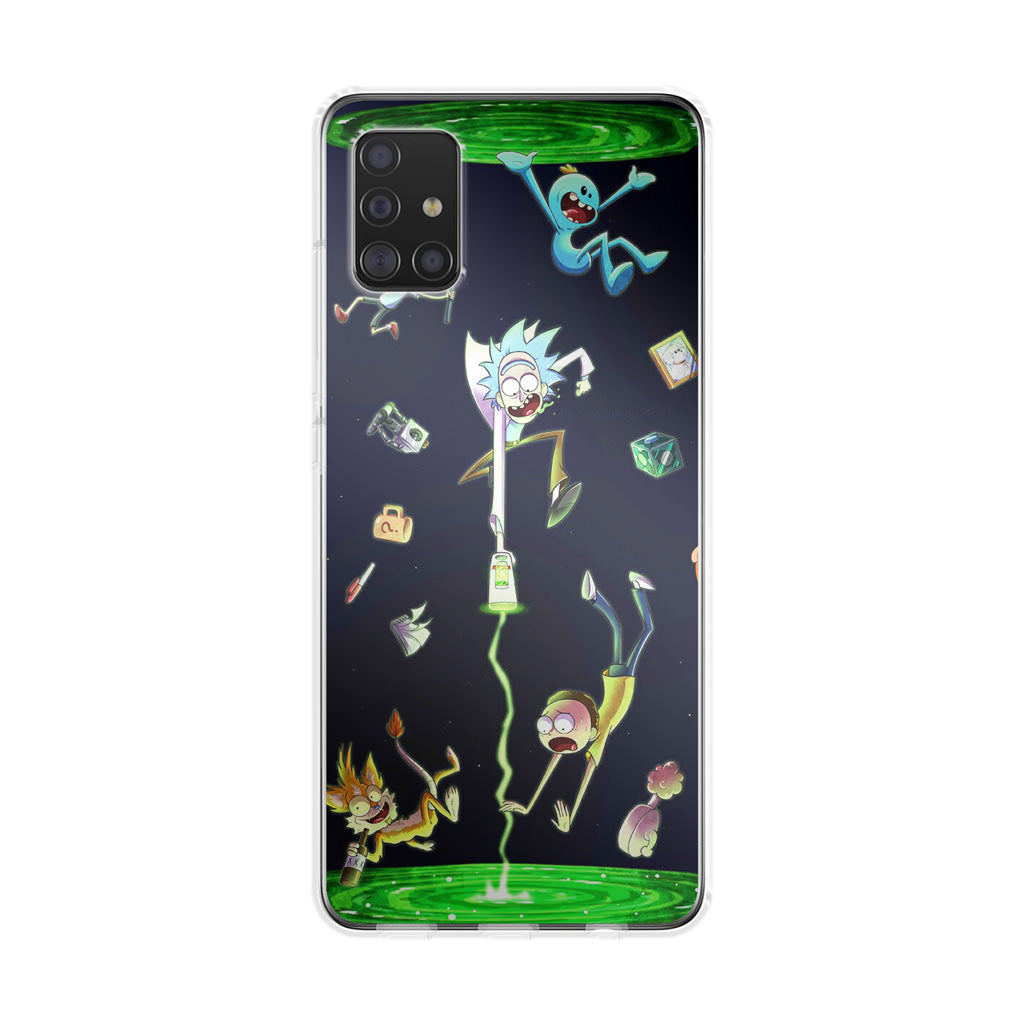 Rick And Morty Portal Fall Galaxy A51 / A71 Case