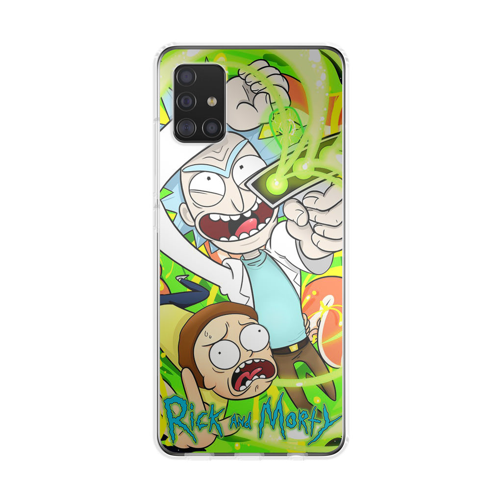 Rick And Morty Shoot Portal Gun Galaxy A51 / A71 Case