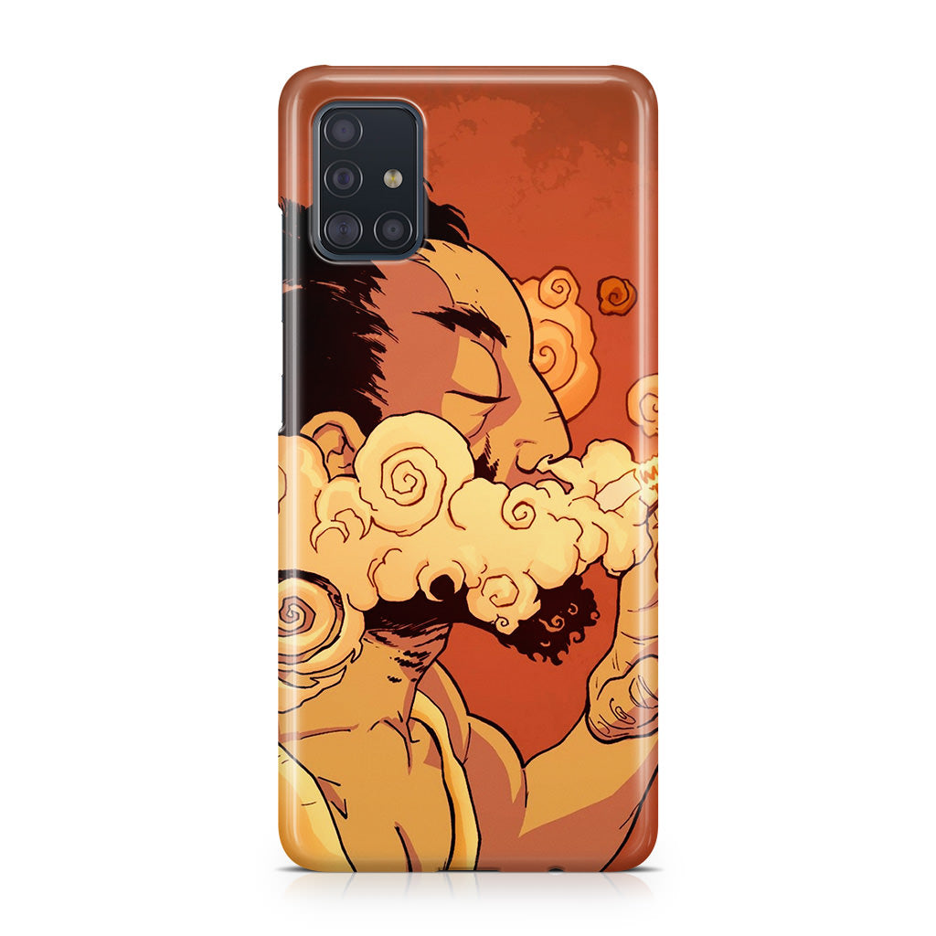 Artistic Psychedelic Smoke Galaxy A51 / A71 Case
