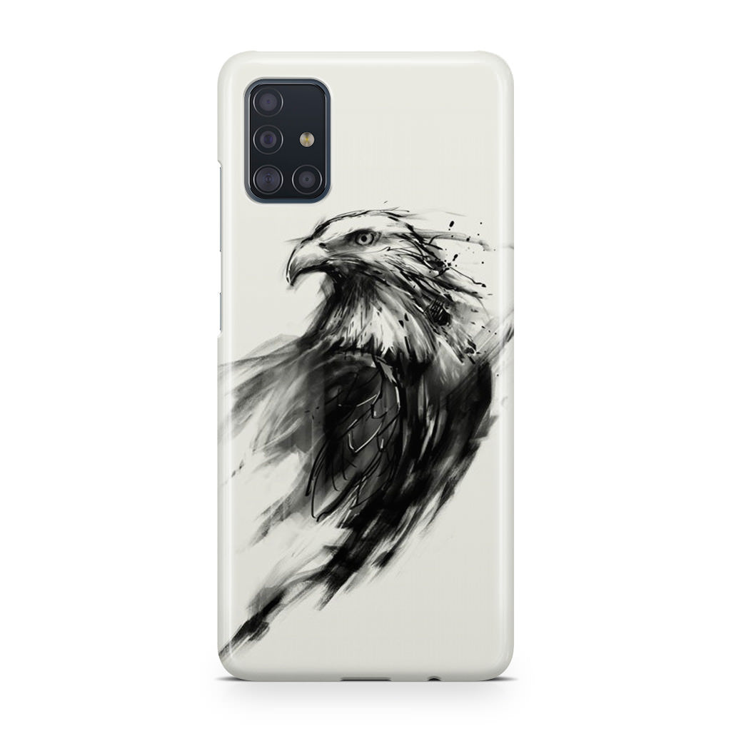 Eagle Art Black Ink Galaxy A51 / A71 Case