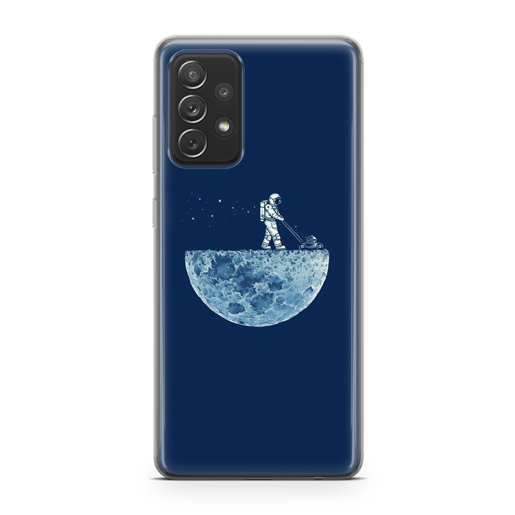 Astronaut Mowing The Moon Galaxy A23 5G Case