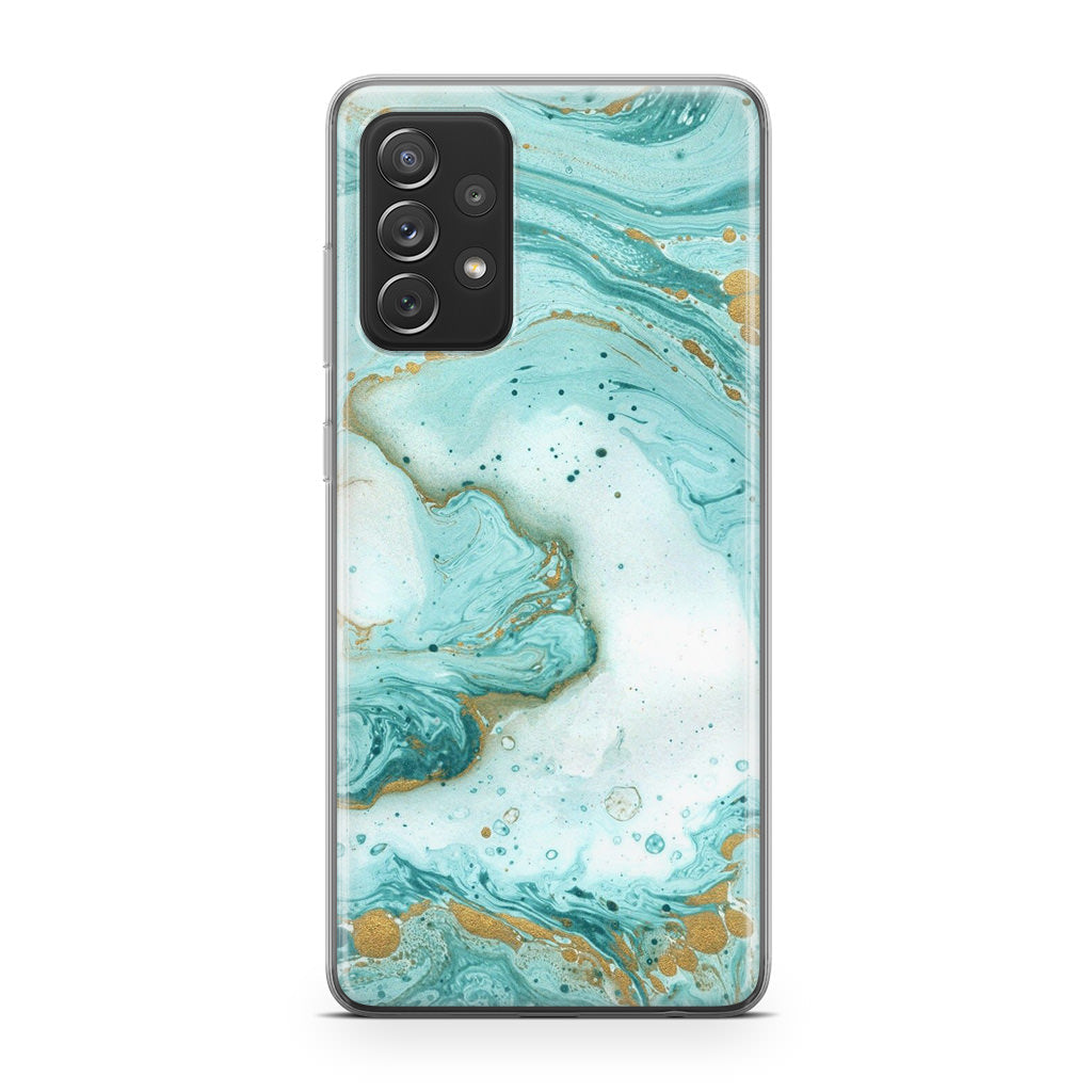 Azure Water Glitter Galaxy A23 5G Case