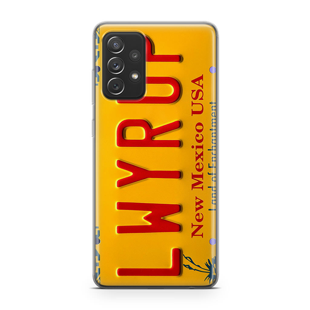 LWYRUP License Plate Galaxy A53 5G Case