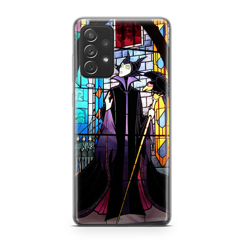 Maleficent Sleeping Beauty Glass Art Galaxy A53 5G Case