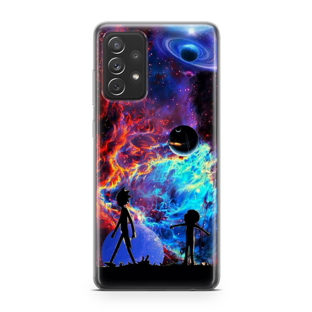 Rick And Morty Flat Galaxy Galaxy A32 / A52 / A72 Case