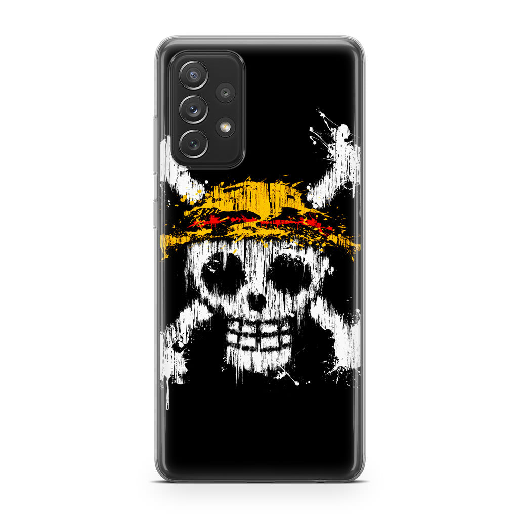 Straw Hat Pirate Logo Paint Galaxy A53 5G Case