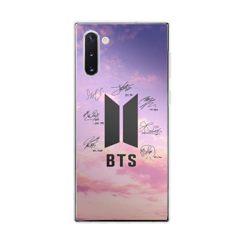 BTS Signature 2 Galaxy Note 10 Case